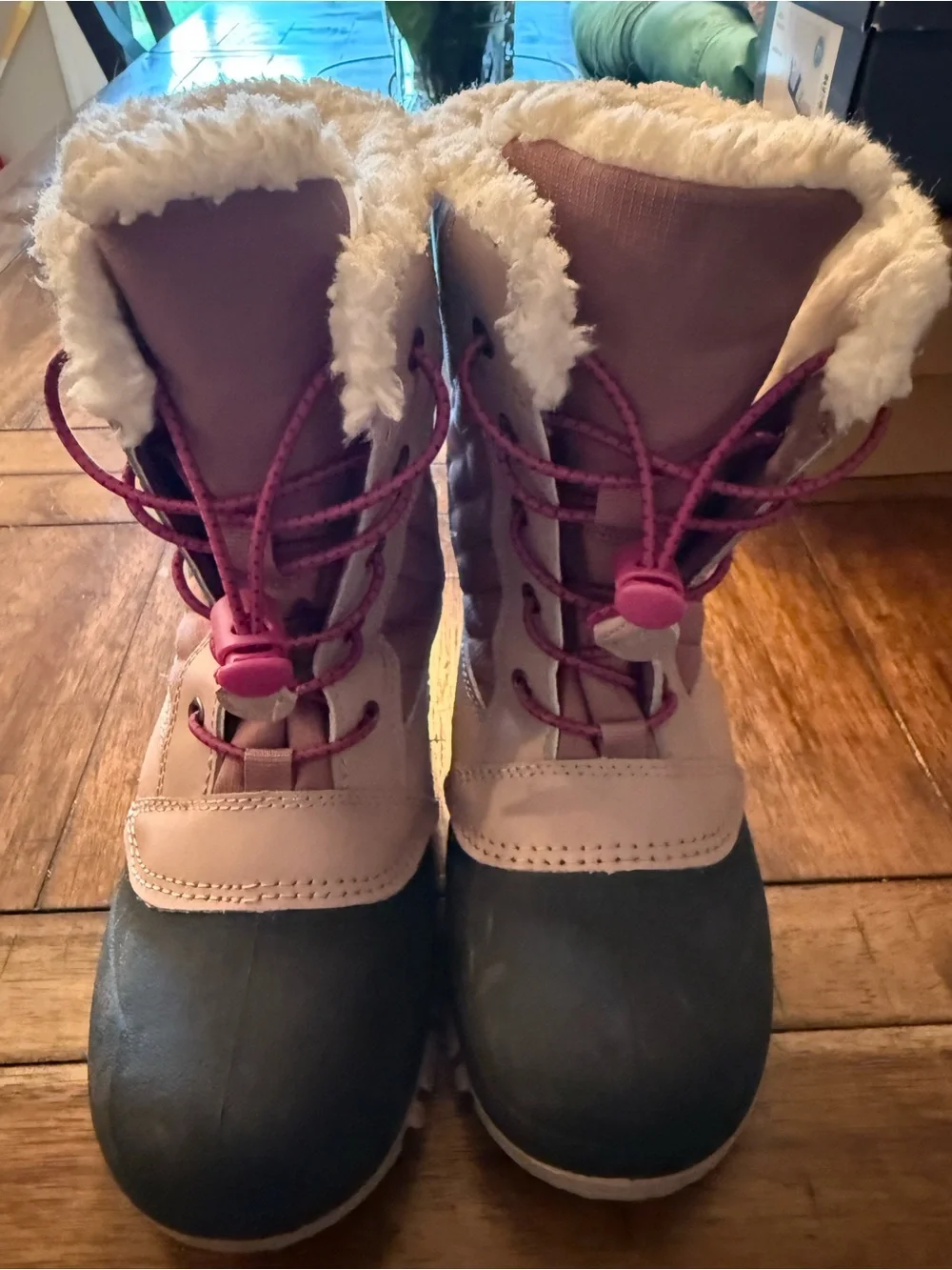 Target All In Motion Kids Pink & Black Insulated Rain & Snow Boots